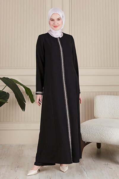 JALİA PAT AND SLEEVE LACE DETAIL WITH CUP WITH POCKET FERACE-6002