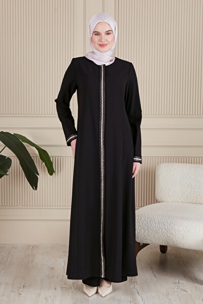 JALİA PAT AND SLEEVE LACE DETAIL WITH CUP WITH POCKET FERACE-6002