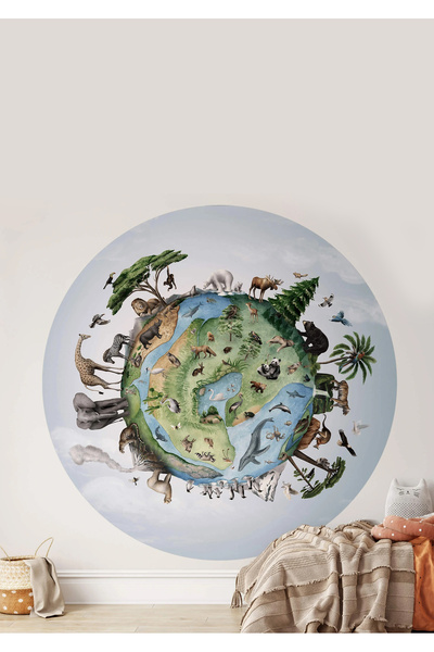 WALLHUMAN Boho - Bohem Tarzında Daire Duvar Sticker