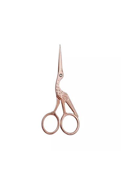 OZN TUHAFİYE Ροζ χρυσό Vintage ραφές κεντημένο ψαλίδι αρραβώνων - σε σχήμα πε...