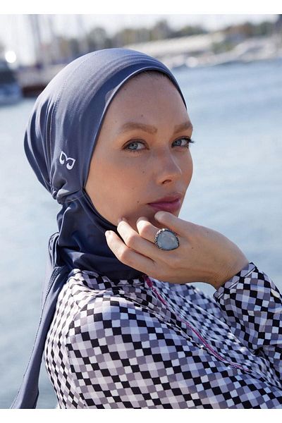 Mayovera Hijab Swimming Cap - Anthracite