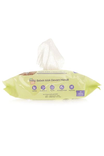 Baby&Me Apple Scented Wet Maintenance Wipes 12x90 Pieces/Apple Scented/Fragrant Wet Wipes/Baby Wet Wipes