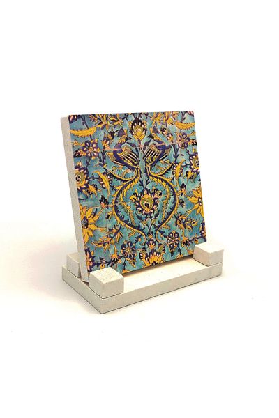 Sadrazam Vank Cathedral Isfahan, Iran Pattern Printed Natural Stone Desktop 10x10 Kd-65