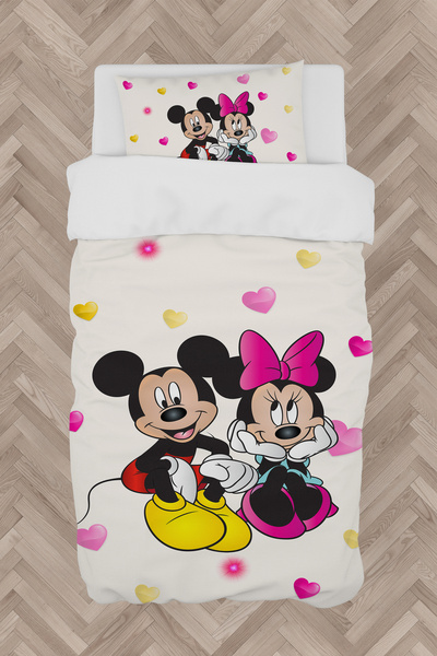 Generic Brand BABY AND KIDS ROOM Mickey and Minnie Mause Patterned Duvet Cove...