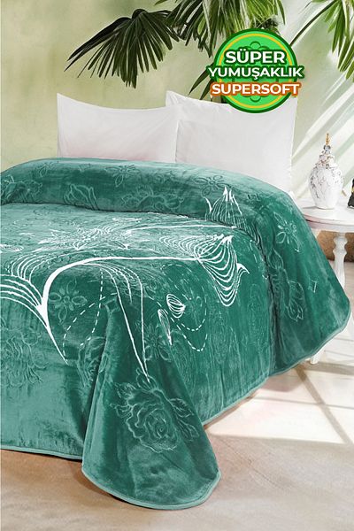 Evlen Home Collection Thick Soft Plush 4 Kg Blanket Supersoft Embos Double Soft Emboss 220x240 cm