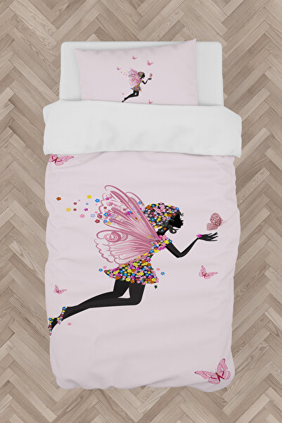 Generic Brand BABY AND KIDS ROOM Flying Butterfly Princess Patterned Duvet Co...