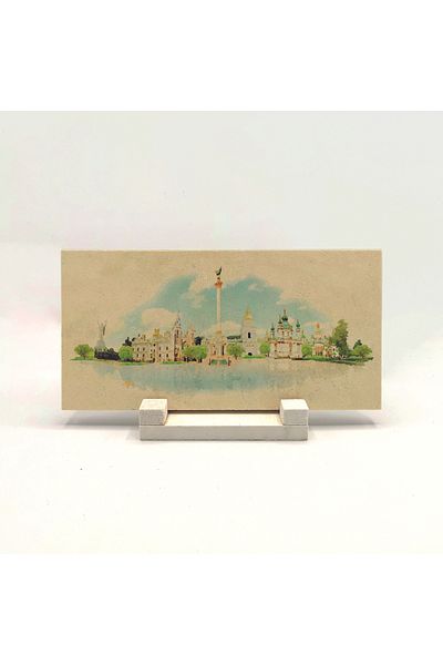 Sadrazam Suport de birou din piatră naturală imprimat Ucraina 10x20 Drg-34