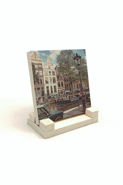 Sadrazam Suport de birou din piatră naturală imprimat vizual Amsterdam 10x10 Krg-17