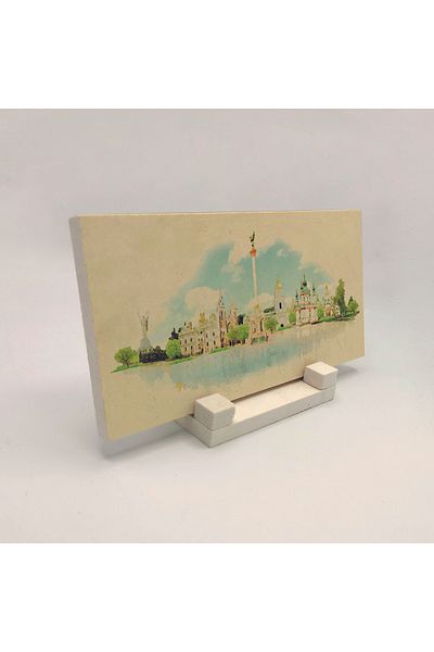 Sadrazam Suport de birou din piatră naturală imprimat Ucraina 10x20 Drg-34