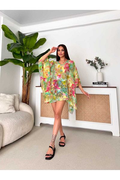 PASHPAL V-Neck Chiffon Pareo