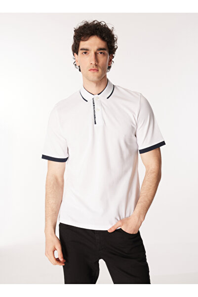 Jack & Jones Beyaz Erkek Polo T-Shirt JJSTEEL POLO SS