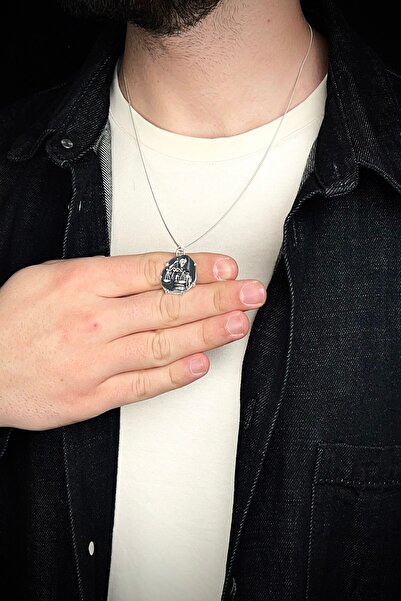 Ebrar Silver Gümüş Terazi Burcu Kolye 925 Ayar Gümüş Unisex Terazi Burç Taşsız Özel Tasarım Terazi Figürlü Kolye