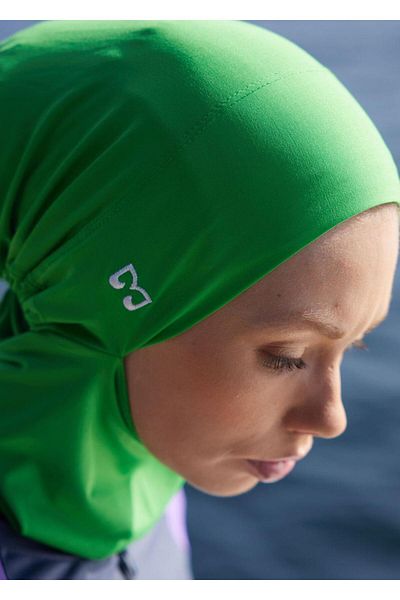 Mayovera Green Embroidered Sea Hijab Bonnet