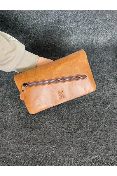 SANAT LEATHER SL-312 Geantă de mână multifuncțională din piele naturală cu co...