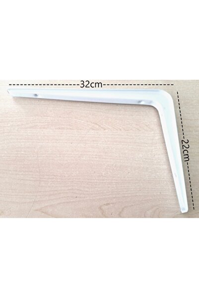 Beşel Ahşap-sunta-mdf -Raf Altı -Beyaz -Metal -Askı Aparat -220x320mm (1Takım...