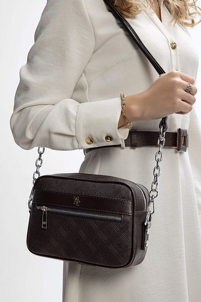 Tamer Tanca Women's Vegan Brown Messenger Bag