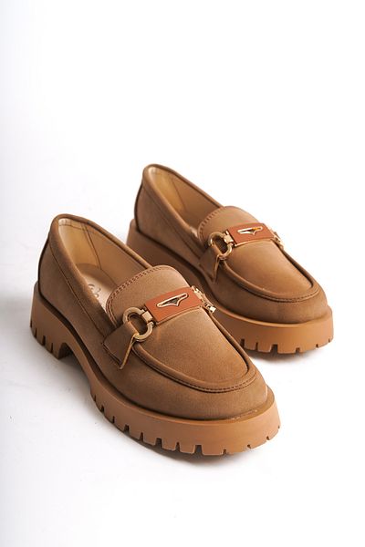 MARSEDO Дамски ежедневни обувки Napa Loafers Moccasin с катарама