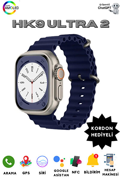 NS Store Hk9 Ultra 2 Akıllı Saat Çift Çekirdek Yapay Zeka Destekli Gen3 Oyun ...