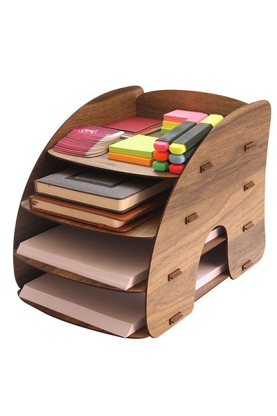 KLES A4 Document Rack Desktop Organizer Document Rack File Organizer Organizer-5