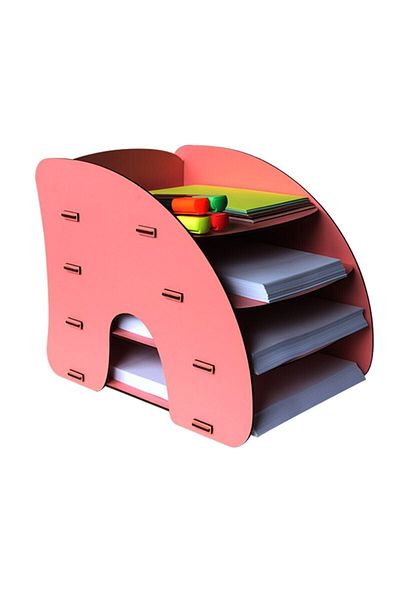 KLES A4 Document Rack Desktop Organizer Document Rack File Organizer Organizer-5