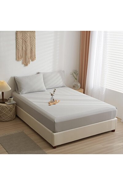 İzgi Concept Ranforce Fitted Sheet Cotton Fitted Sheet + 25CM Depth Size and Color Options Single / Double