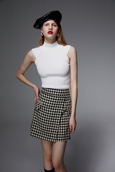 rue Tricotaj cu nervuri Ecru Ball