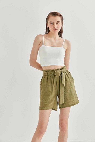 Vitrin Strappy Crop Cotton Undershirt