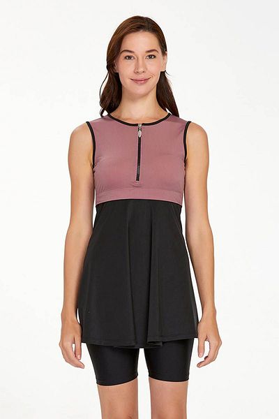 Remsa Mayo Zero Sleeve Semi Covered Swimsuit Arlet 3927 Tile