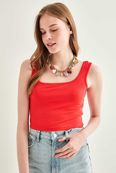 Vitrin Zero Sleeve vastag heveder Crop Body