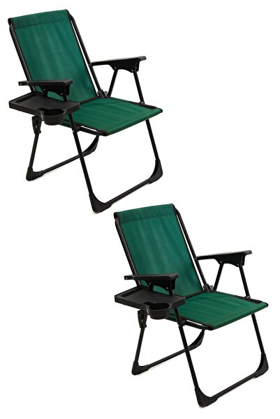 moniev Natura 2 Adet Kamp Sandalyesi Katlanır Piknik Sandalye Dikdörtgen Bard...