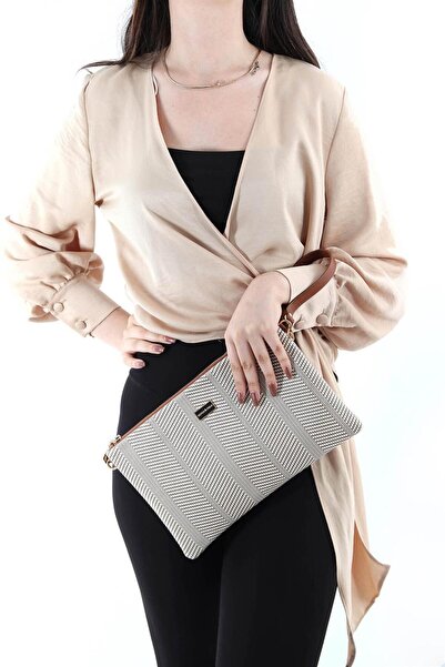 Silver Polo Silver & Polo Beige - Taba Sp1034 Portofoliu și clutch pentru femei