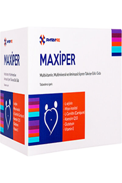pharmare MAXİPER 30 - مقود مكمل يحتوي على فيتامينات متعددة ومعادن وأحماض أمينية