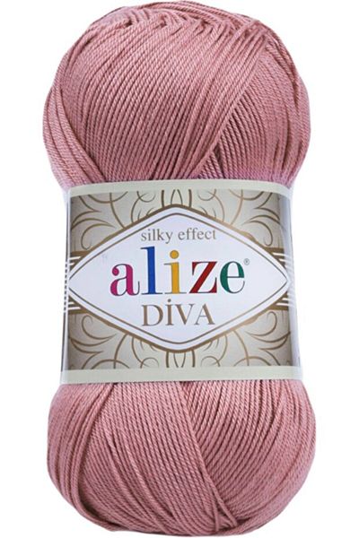 Alize Σετ καλοκαιρινό μπικίνι Diva Mercerized 5 Pieces Twine - Knitted Twine, 354 Rose