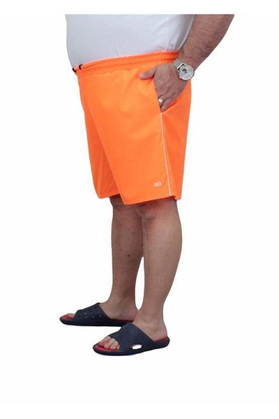Starbattal Orange Plus Size Classic Swim Shorts - 23677
