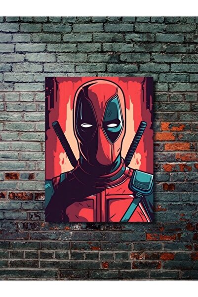 ZNC Deadpool - Marvel - Dizi, Film ve Karakter Özel Tasarım Poster Serisi, Eş...