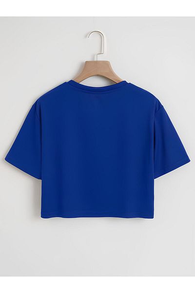 Mad&Calf Tricou cu decolteu cu decolteu cu imprimeu LA de damă