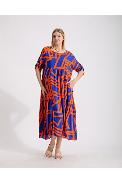 ZTO WOMEN'S GEOMETRIC SHIRT DRESS