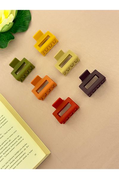 PREGIO Women's Colorful Small Size 6-Piece Square Elegant Latch Buckle