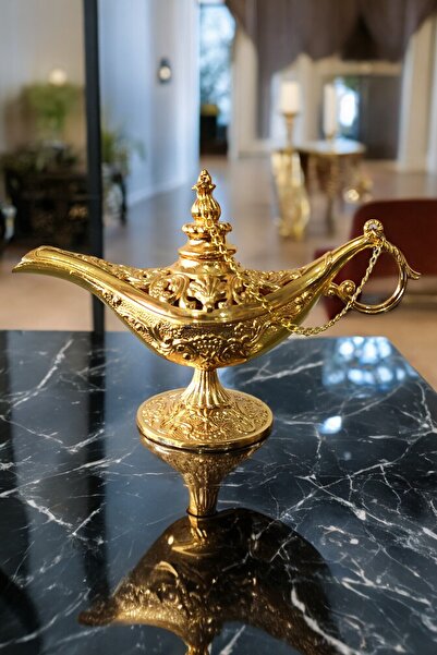 Binbir Trend Sihirli Lamba Alaattin Bakır Buhardanlık- Tütsülük - 5 Renk - Kü...