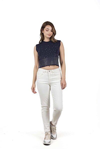 JOY İN JOY Taşlı Crop