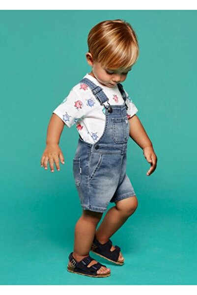 MAYORAL بذلة من قماش الدنيم باللون الأزرق للأطفال الرضع 01646-092