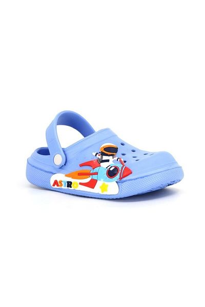 Calx Boy's Astronaut Figured Non-Slip Comfortable Sole Pool-Beach-Vacation-Garden Cross Slippers Sandals