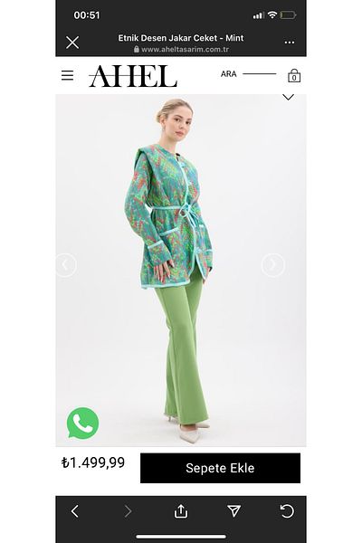 Ahel Tasarım Gilded Jacket Top