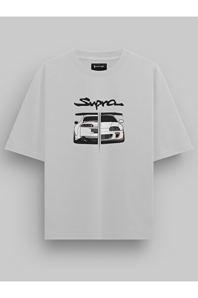 WooWoo تويوتا سوبرا، سيارة، تي شيرت كبير الحجم