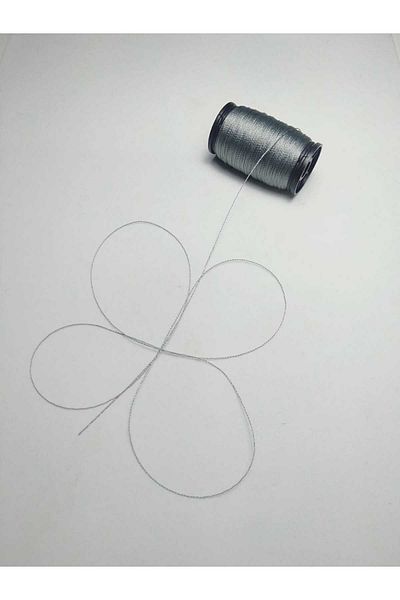 Eskişehir hobi sanat 60 Meters Aytozu Gray String - Sand Bead Embroidered Miyuki String