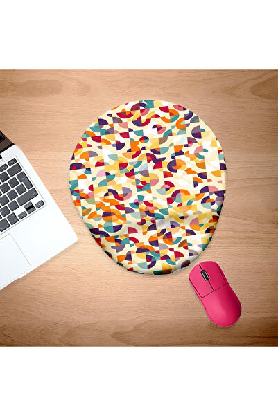 UcuruStore Μικρό, πολύχρωμο, στρογγυλό και τετράγωνο mouse pad με στήριγμα κα...