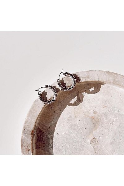 Vesce Atelier Uccello Steel earrings