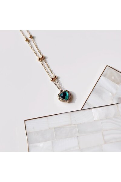 Vesce Atelier قلادة من الفولاذ باللون الأخضر