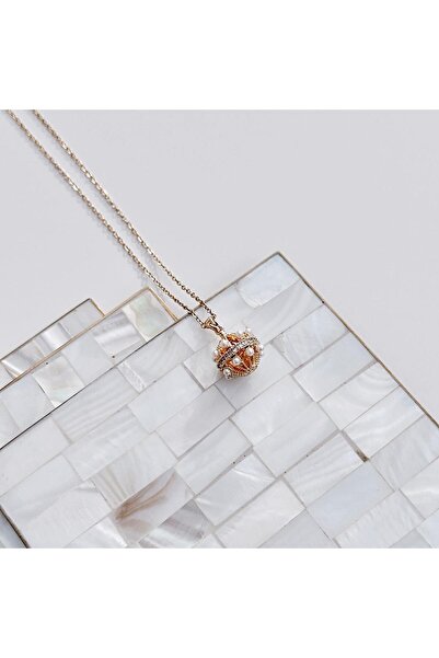 Vesce Atelier armor pearl Çelik Kolye