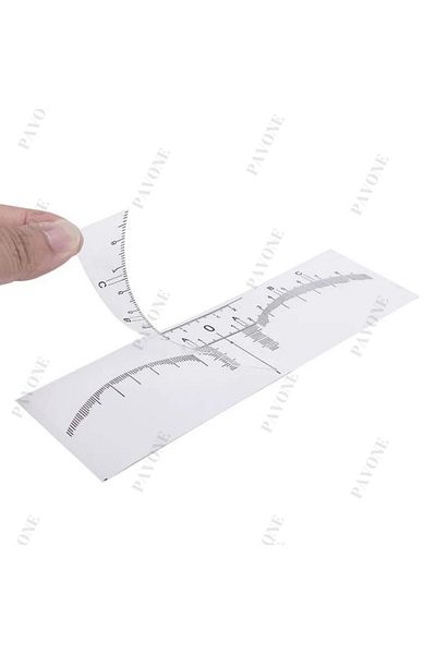 Pavone Sticker Eyebrow Measuring Ruler For Permanent Makeup Microblading Processes